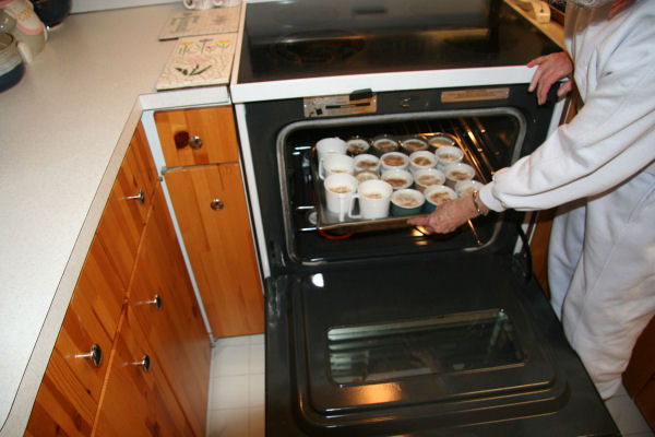Step 10 -  Into the Oven
