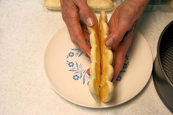 Step 1 - Split Ladyfingers