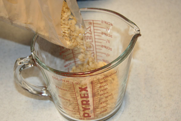 Step 1 - Measure Crispy Rice