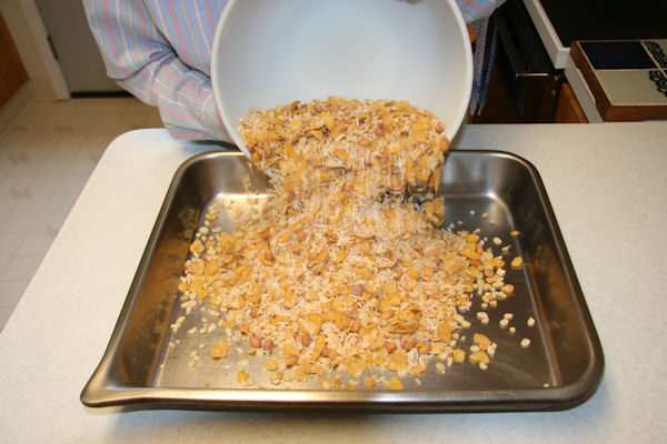 Step 8 - Mix onto Pan