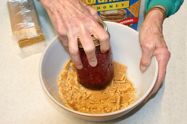 Step 1 - Crush Graham Crackers 