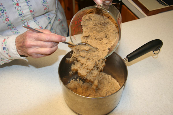 Step 2 - Brown Sugar in Pan