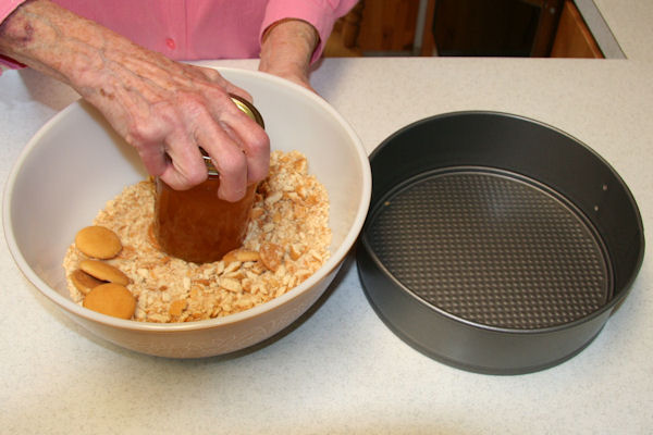 Step 1 - Mash Vanilla Wafers 