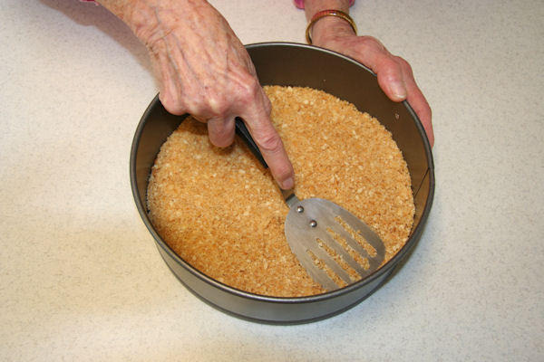 Step 7 - Press Crumbles Flat