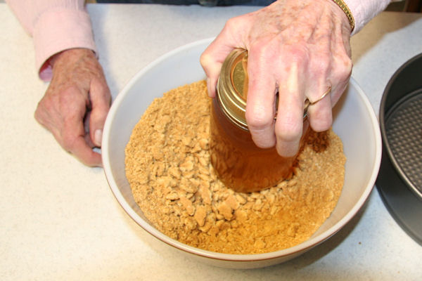 Step 2 - Mash Graham Crackers