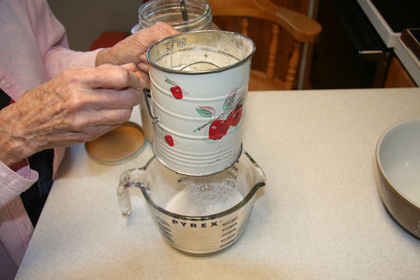 Step 6 - Sift Flour