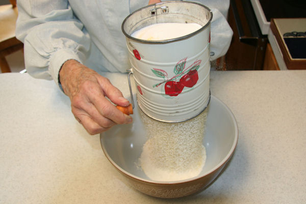 Step 8 - Sift Dry Mixture