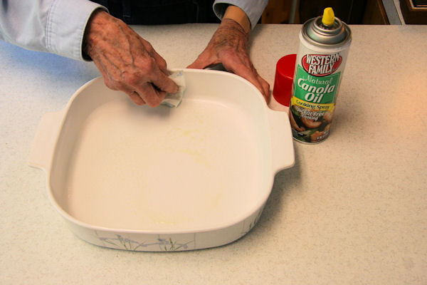 Step 1 - Oil Baking Dish