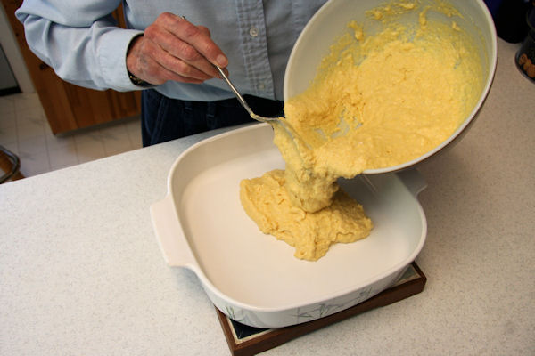 Step 21 - Pour into Baking Dish