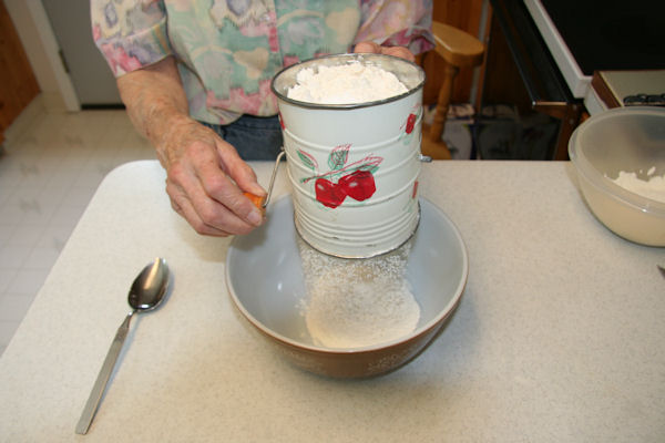 Step 4 - Sift Dry Mixture