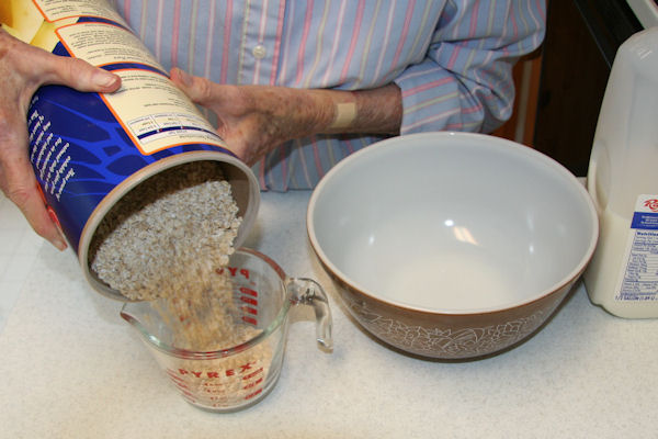 Step 1 - Measure Oatmeal