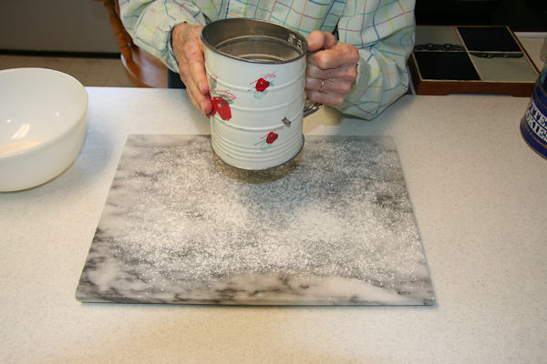 Step 17 - Flour Board Surface