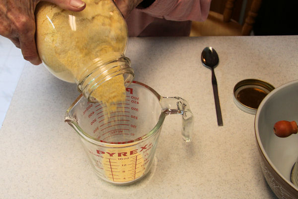 Step 2 - Measure Cornmeal