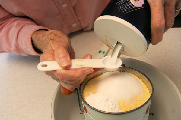 Step 6 - Salt into Sifter