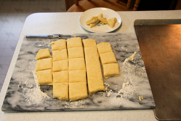 Step 18 - Cutting the Dough