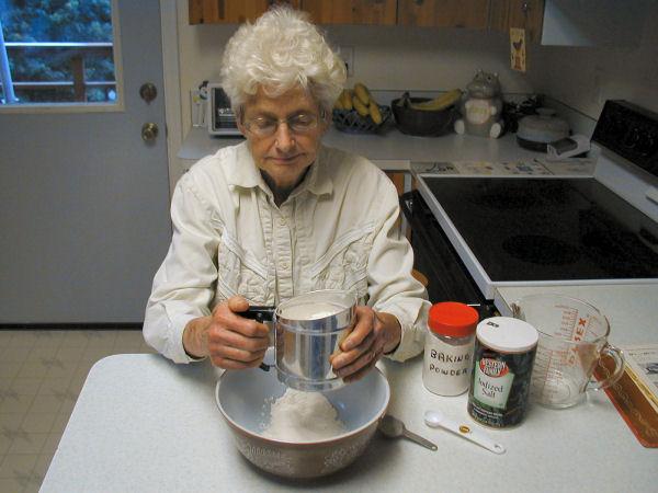 Step One, Sift Dry Ingredients