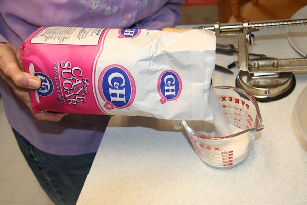 Step 3 - Measure Granulated Sugar