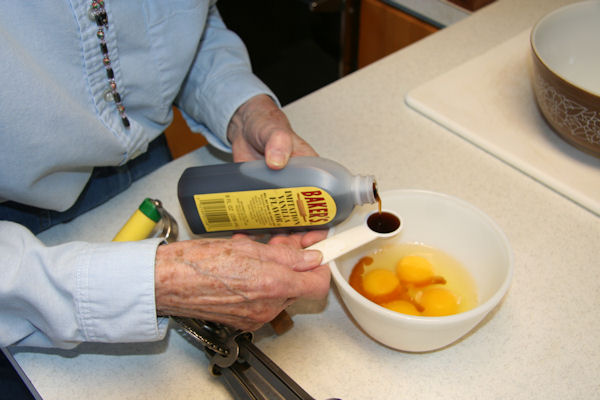 Step 3 - Add Vanilla to Eggs