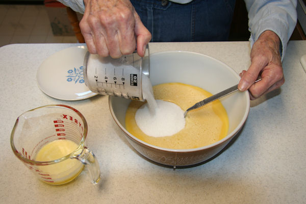 Step 8 - Add Sugar to Bowl