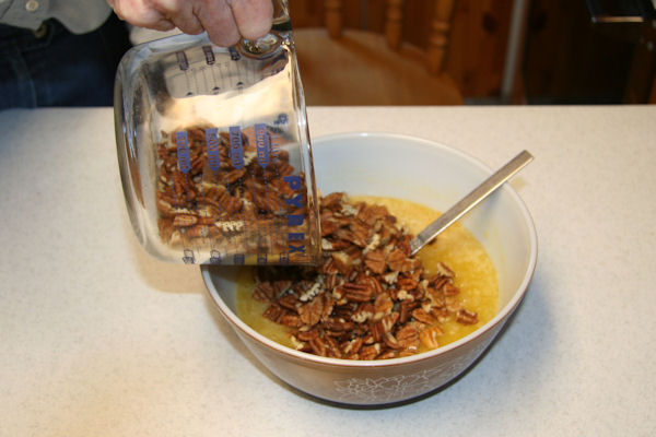 Step 12 - Add Pecans to Bowl