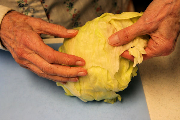 Step 8 - Trim Lettuce