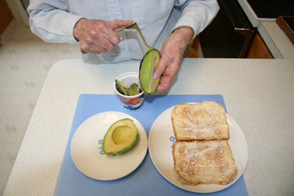 Step 7 - Peel Avocado