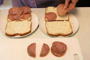 Salami Cheese Sandwiches Step 2