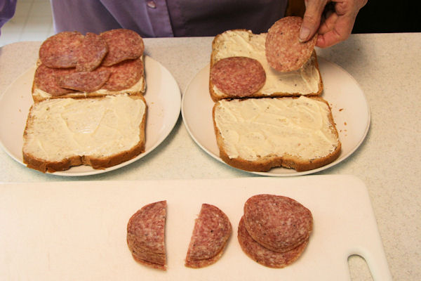 Step 2 - Add Salami