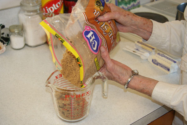 Step 7 -  Measure out the Brown Sugar