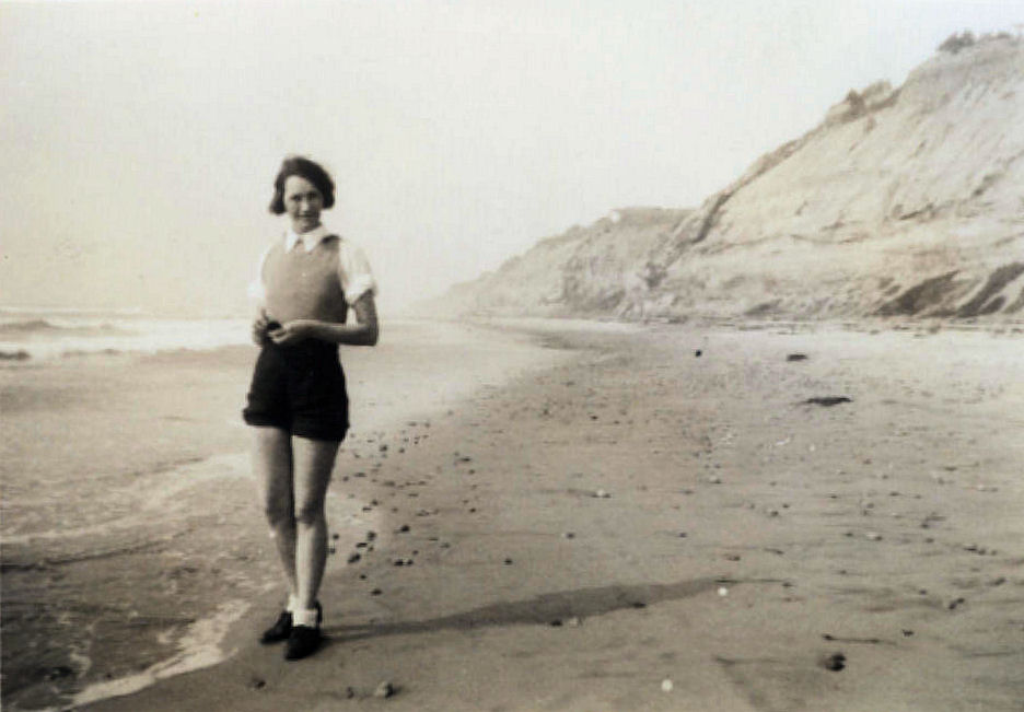 Myra Crawford on the Beach