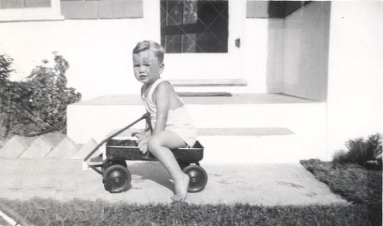 Loren with his New Wagon