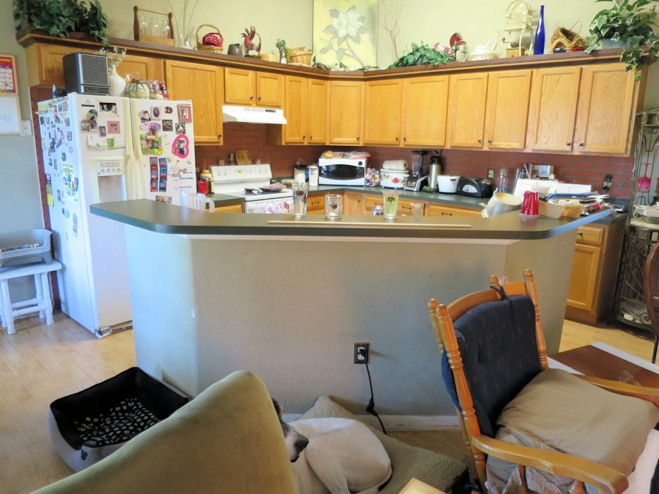 Kitchen Island Before  