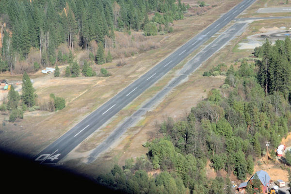 On Crosswind leg at Garberville Airport