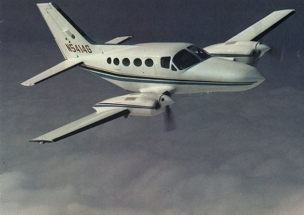 Cessna 421 Above the Clouds  