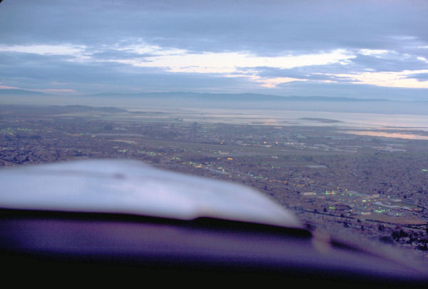 Downwind at Hayward Airport