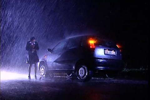 Rainy Car Trouble 