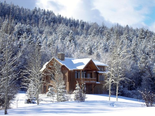 Lodge in the Snow - Scene 48