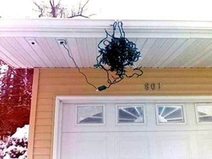 Putting up the Christmas Lights 