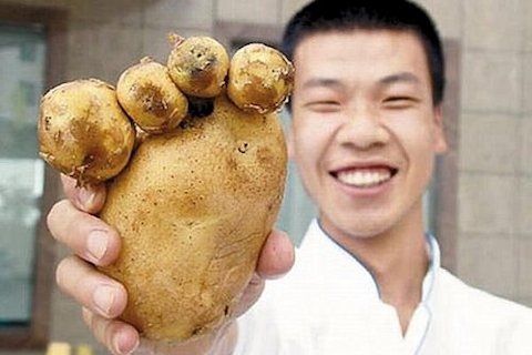 A foot-shaped potato      - Scene 7