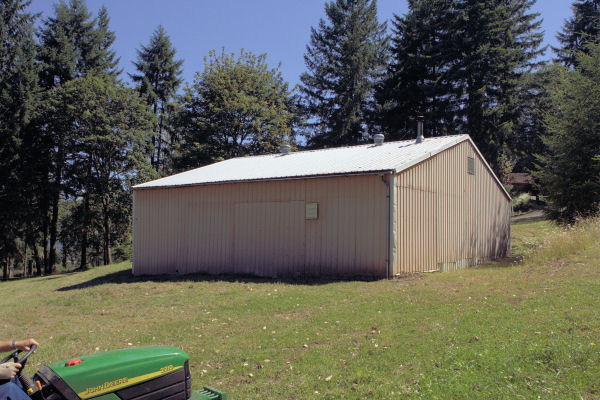 View of shop from the West