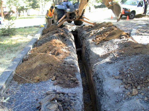 Sewer Line Found