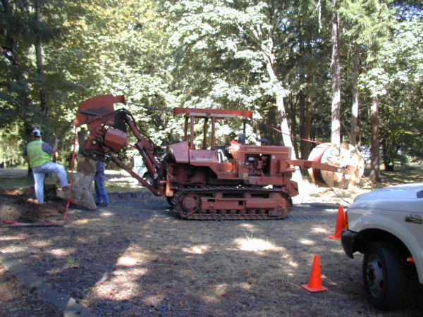 Set up to Plow in Electric Line