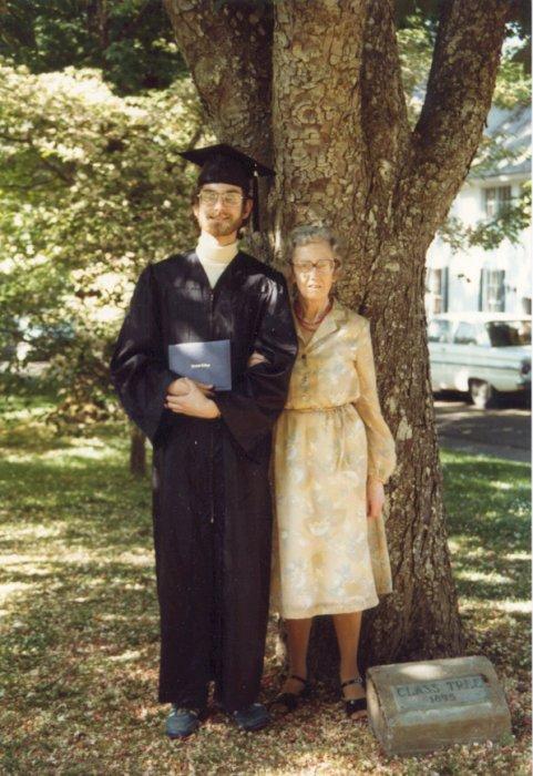 Landon with His Grandmother