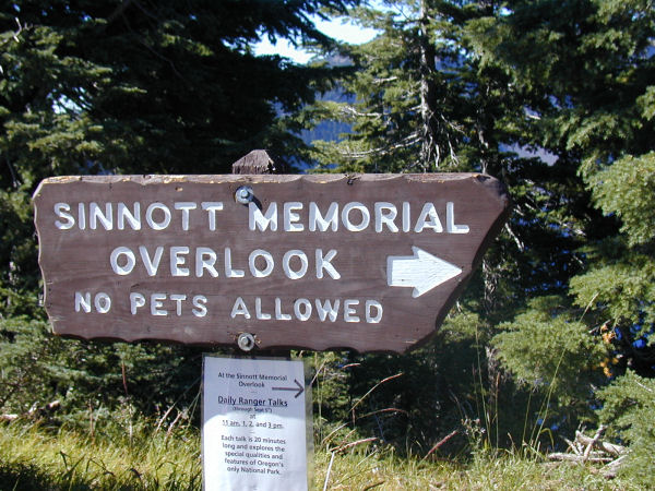 Scenic Overlook Sign