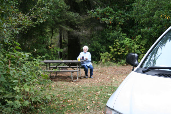 Our Camp Site at Alder Dune Campground