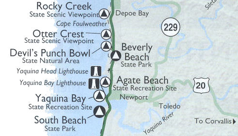 Agate Beach Map