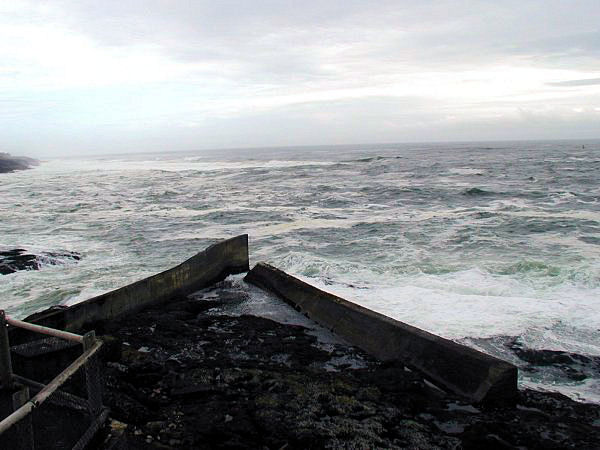 Breakwater at Depoe Bay Harbor