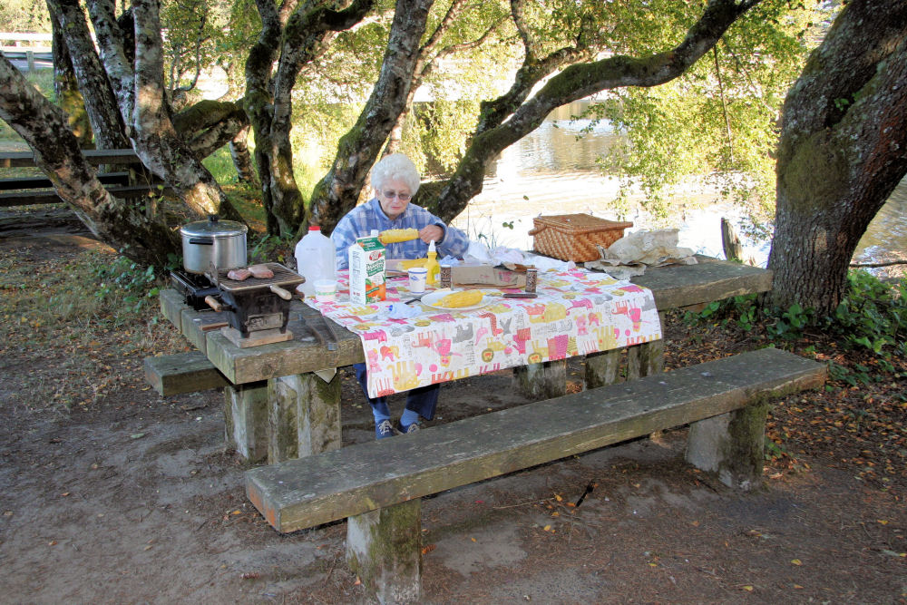 Our Dinner at Ona Beach Park