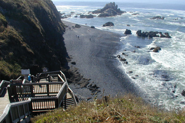 Platform Steps to Beach/tidepools