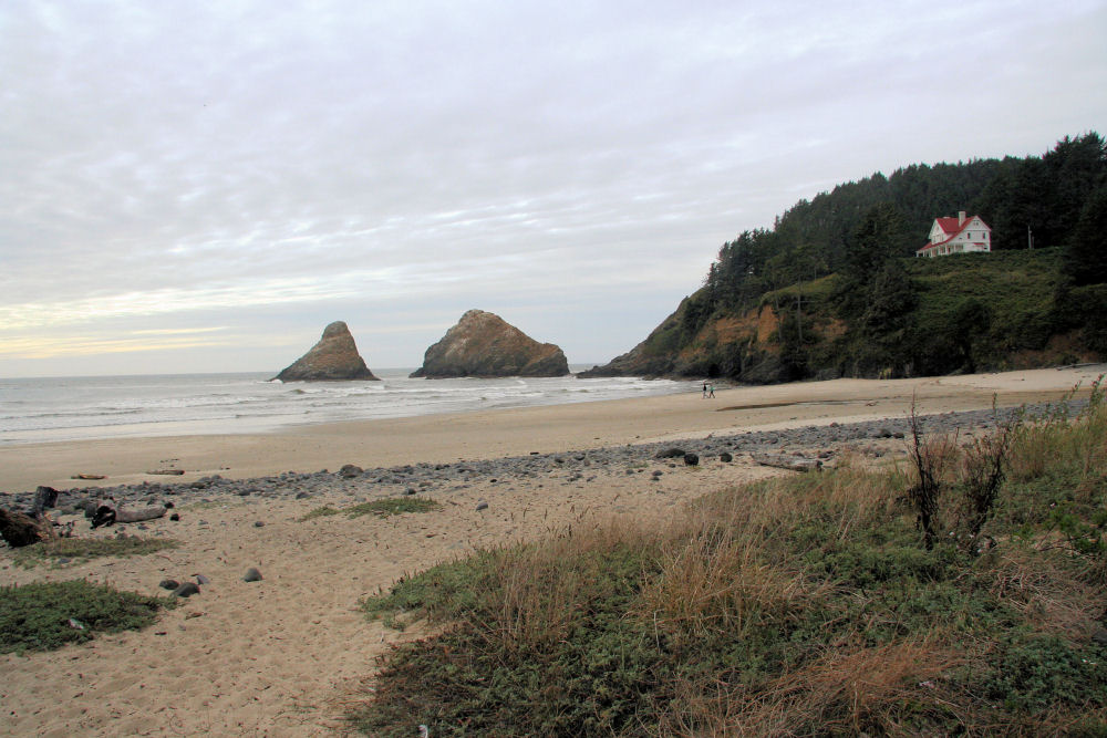 Beach at Heceta Head Lighthouse